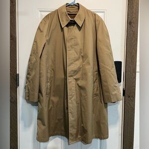 English Squire Vintage trench Coat w liner size 46L